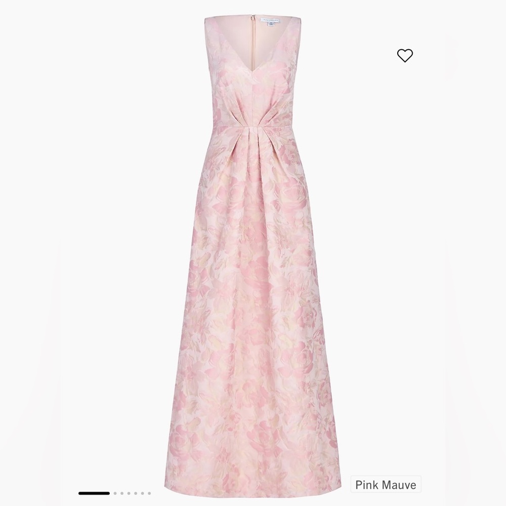 Kay Unger Odette Floral Jacquard Gown